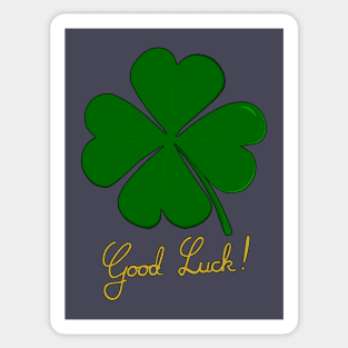 Good Luck Clover Sticker